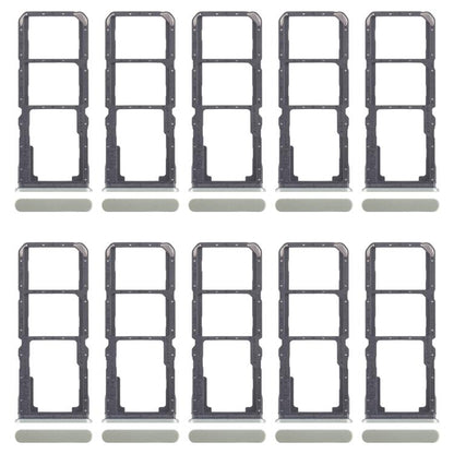 For Realme C67 5G 10pcs Original SIM Card Tray + SIM Card Tray + Micro SD Card Tray (Green) - Card Tray by buy2fix | Online Shopping UK | buy2fix