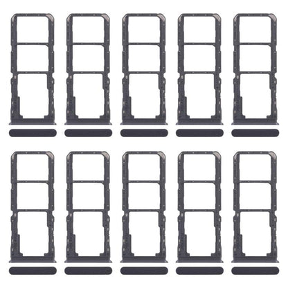 For Realme C67 5G 10pcs Original SIM Card Tray + SIM Card Tray + Micro SD Card Tray (Purple) - Card Tray by buy2fix | Online Shopping UK | buy2fix