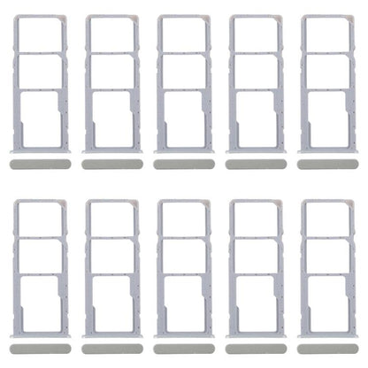 For Realme C61 India 4G RMX3933 10pcs Original SIM Card Tray + SIM Card Tray + Micro SD Card Tray (Green) - Card Tray by buy2fix | Online Shopping UK | buy2fix