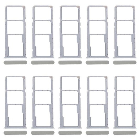 For Realme C61 India 4G RMX3933 10pcs Original SIM Card Tray + SIM Card Tray + Micro SD Card Tray (Green) - Card Tray by buy2fix | Online Shopping UK | buy2fix