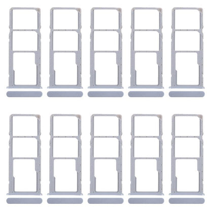 For Realme Narzo N63 4G 10pcs Original SIM Card Tray + SIM Card Tray + Micro SD Card Tray (Blue) - Card Tray by buy2fix | Online Shopping UK | buy2fix