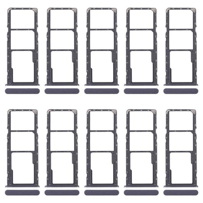 For Realme Narzo N63 4G 10pcs Original SIM Card Tray + SIM Card Tray + Micro SD Card Tray (Purple) - Card Tray by buy2fix | Online Shopping UK | buy2fix