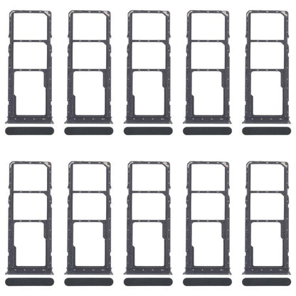 For Realme Narzo C71 4G RMX5303 10pcs Original SIM Card Tray + SIM Card Tray + Micro SD Card Tray (Dark Green) - Card Tray by buy2fix | Online Shopping UK | buy2fix