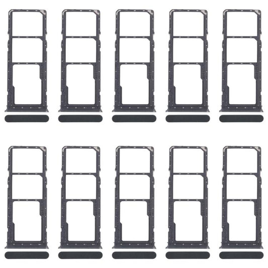 For Realme Narzo C71 4G RMX5303 10pcs Original SIM Card Tray + SIM Card Tray + Micro SD Card Tray (Dark Green) - Card Tray by buy2fix | Online Shopping UK | buy2fix