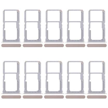 For Realme 14x India 10pcs Original SIM Card Tray + SIM Card Tray / Micro SD Card Tray (Gold) - Card Tray by buy2fix | Online Shopping UK | buy2fix