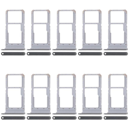 For Realme 12x India 5G RMX3998 10pcs Original SIM Card Tray + SIM Card Tray / Micro SD Card Tray (Dark Green) - Card Tray by buy2fix | Online Shopping UK | buy2fix