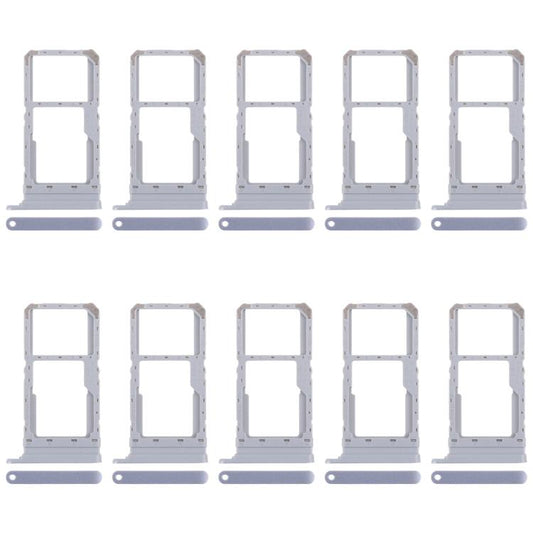 For Realme 12x India 5G RMX3998 10pcs Original SIM Card Tray + SIM Card Tray / Micro SD Card Tray (Blue) - Card Tray by buy2fix | Online Shopping UK | buy2fix