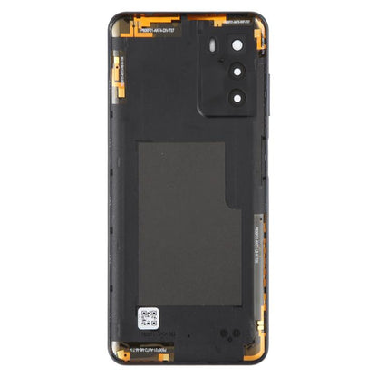 For ZTE Blade V40 Smart Back Cover with Camera Lens Cover(Black) - For ZTE by buy2fix | Online Shopping UK | buy2fix