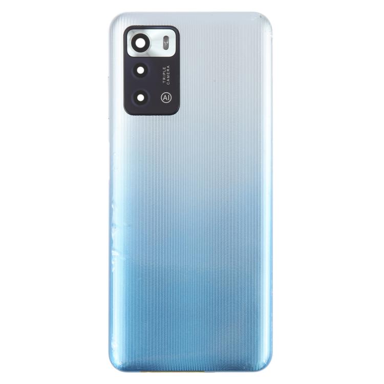 For ZTE Blade V40 Smart Back Cover with Camera Lens Cover(Blue) - For ZTE by buy2fix | Online Shopping UK | buy2fix