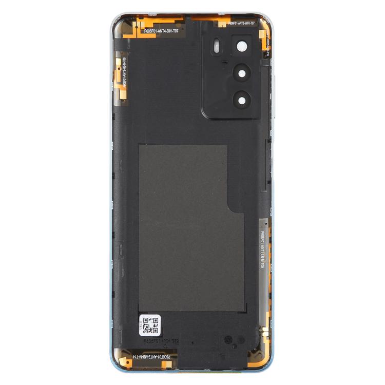 For ZTE Blade V40 Smart Back Cover with Camera Lens Cover(Blue) - For ZTE by buy2fix | Online Shopping UK | buy2fix