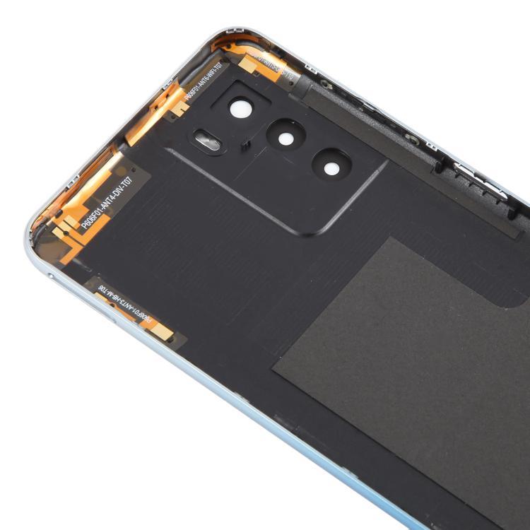 For ZTE Blade V40 Smart Back Cover with Camera Lens Cover(Blue) - For ZTE by buy2fix | Online Shopping UK | buy2fix