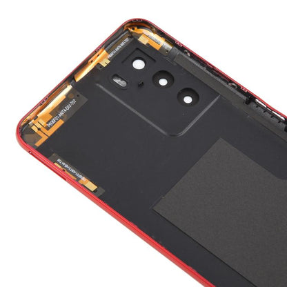 For ZTE Blade V40 Smart Back Cover with Camera Lens Cover(Red) - For ZTE by buy2fix | Online Shopping UK | buy2fix