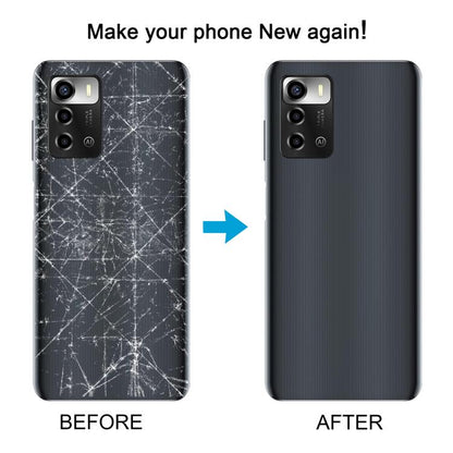 For ZTE Blade V40 Smart Back Cover with Camera Lens Cover(Black) - For ZTE by buy2fix | Online Shopping UK | buy2fix