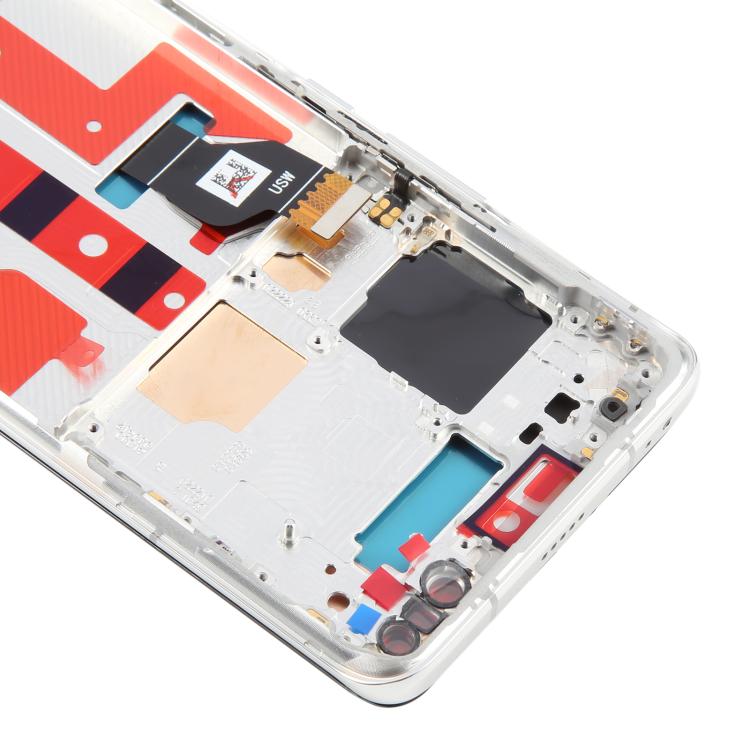 For Honor Magic4 Pro Original LCD Screen Digitizer Full Assembly with Frame, Supporting Fingerprint Identification (Silver) - LCD Screen by buy2fix | Online Shopping UK | buy2fix