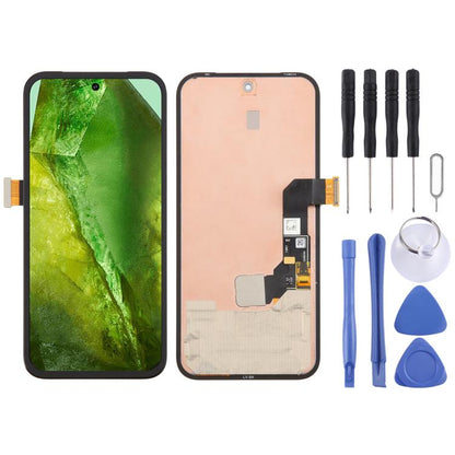 For Google Pixel 8A GKV4X G6GPR G8HHN Original LCD Screen Digitizer Full Assembly with Frame, Including Fingerprint Flex Cable - LCD Screen by buy2fix | Online Shopping UK | buy2fix