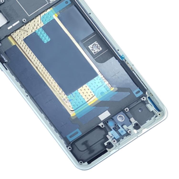 For OnePlus Ace 5 PKG110 Middle Frame Bezel Plate (Cyan) - Frame Bezel Plate by buy2fix | Online Shopping UK | buy2fix
