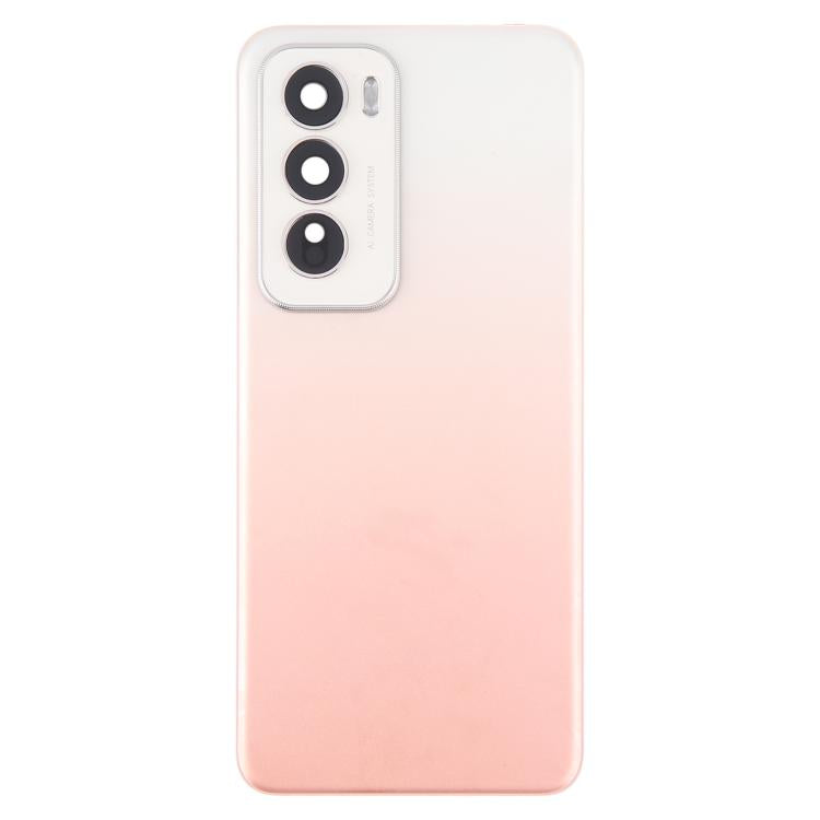 For OPPO Reno12 5G CPH2625 Original Back Cover with Camera Lens Cover(Pink) - Back Cover by buy2fix | Online Shopping UK | buy2fix