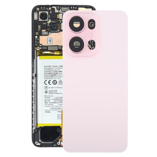 For OPPO Reno13 Pro 5G CPH2697 Original Back Cover with Camera Lens Cover(Pink) - Back Cover by buy2fix | Online Shopping UK | buy2fix