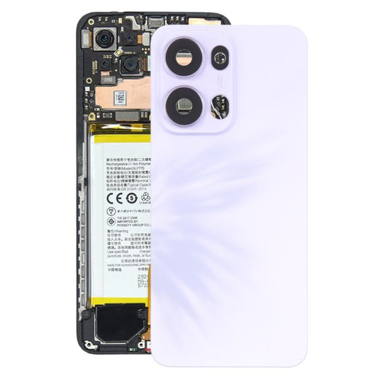 For OPPO Reno13 Pro 5G CPH2697 Original Back Cover with Camera Lens Cover(Purple) - Back Cover by buy2fix | Online Shopping UK | buy2fix