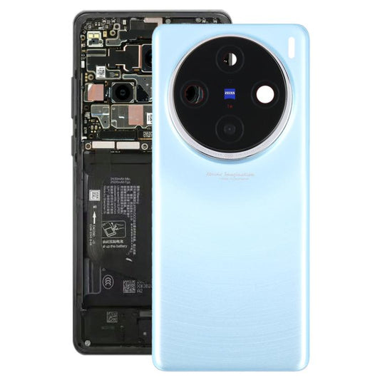 For vivo X100 Pro 5G V2324A V2309 Original Back Cover with Camera Lens Cover(Blue) - Back Cover by buy2fix | Online Shopping UK | buy2fix