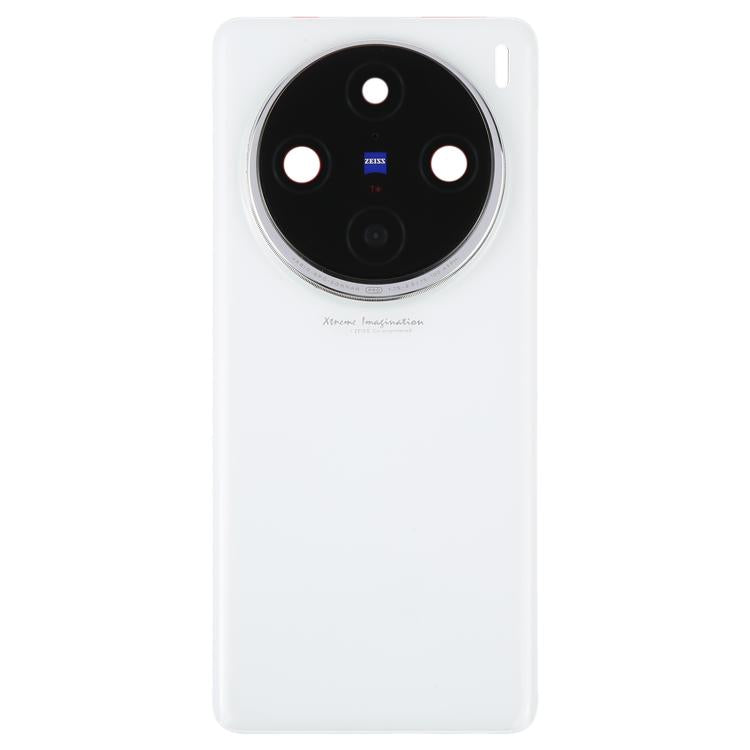 For vivo X100 Pro 5G V2324A V2309 Original Back Cover with Camera Lens Cover(White) - Back Cover by buy2fix | Online Shopping UK | buy2fix
