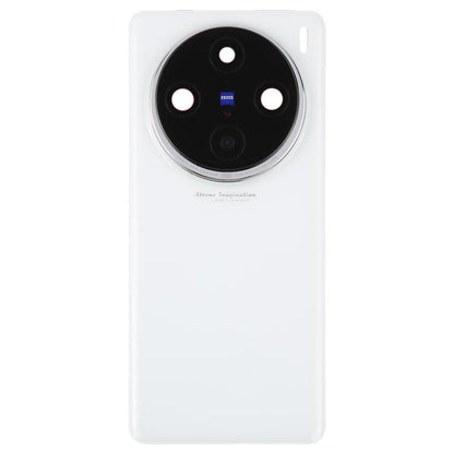 For vivo X100 Pro 5G V2324A V2309 Original Back Cover with Camera Lens Cover(White) - Back Cover by buy2fix | Online Shopping UK | buy2fix