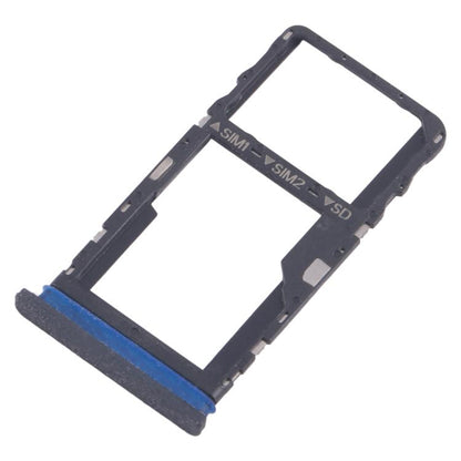 For TCL 40 XE 5G Original SIM Card Tray + SIM Card Tray / Micro SD Card Tray (Frosted Black) - For TCL by buy2fix | Online Shopping UK | buy2fix
