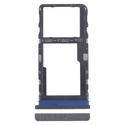 For TCL 40 R T771K Original SIM Card Tray + SIM Card Tray / Micro SD Card Tray (Frosted Black) - For TCL by buy2fix | Online Shopping UK | buy2fix