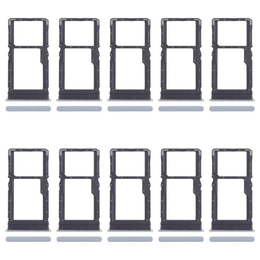 For Xiaomi Redmi 13 5G 10pcs SIM Card Tray + SIM Card Tray / Micro SD Card Tray (Blue) - Card Tray by buy2fix | Online Shopping UK | buy2fix