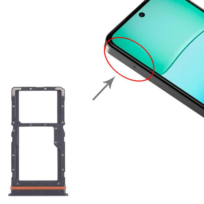 For Xiaomi Redmi 13 4G 10pcs SIM Card Tray + SIM Card Tray / Micro SD Card Tray (Black) - Card Tray by buy2fix | Online Shopping UK | buy2fix