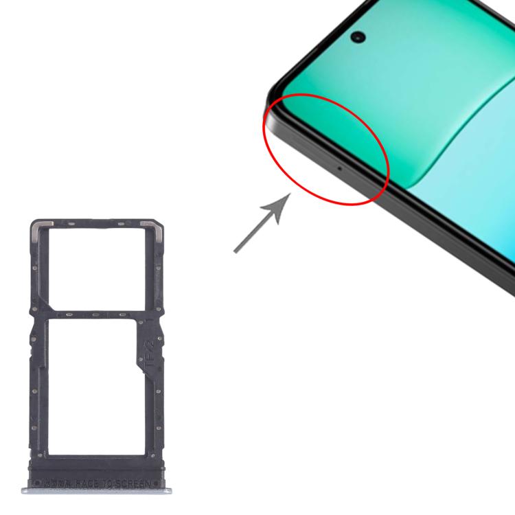 For Xiaomi Redmi 13 4G 10pcs SIM Card Tray + SIM Card Tray / Micro SD Card Tray (Blue) - Card Tray by buy2fix | Online Shopping UK | buy2fix