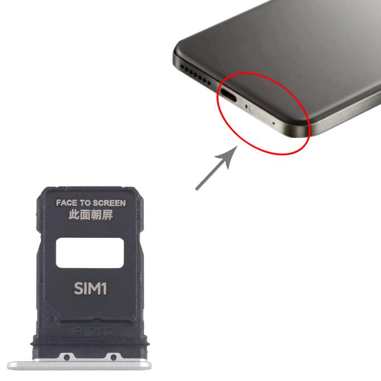 For Xiaomi 15 Pro 10pcs SIM Card Tray + SIM Card Tray (White) - Card Tray by buy2fix | Online Shopping UK | buy2fix