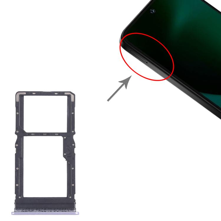 For Xiaomi Poco M6 4G 10pcs SIM Card Tray + SIM Card Tray / Micro SD Card Tray (Purple) - Card Tray by buy2fix | Online Shopping UK | buy2fix