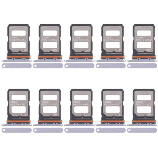 For Xiaomi Redmi K70 Ultra 10pcs SIM Card Tray + SIM Card Tray (Purple) - Card Tray by buy2fix | Online Shopping UK | buy2fix