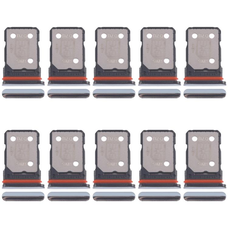 For Xiaomi Redmi A3 Pro 10pcs SIM Card Tray + SIM Card Tray (Blue) - Card Tray by buy2fix | Online Shopping UK | buy2fix