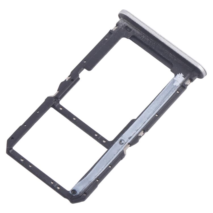 For Xiaomi Redmi A3x 10pcs SIM Card Tray + SIM Card Tray / Micro SD Card Tray (Silver) - Card Tray by buy2fix | Online Shopping UK | buy2fix