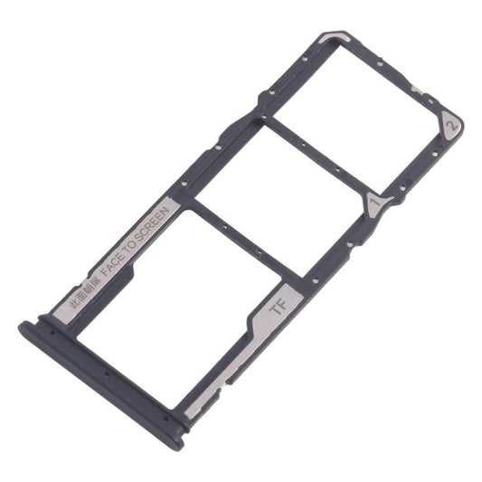 For Xiaomi Poco M6 Pro 4G 10pcs SIM Card Tray + SIM Card Tray + Micro SD Card Tray (Black) - Card Tray by buy2fix | Online Shopping UK | buy2fix