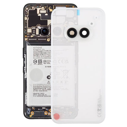 For Nothing Phone 2a Plus Original Transparent Back Cover with Camera Lens Cover(White) - For Nothing by buy2fix | Online Shopping UK | buy2fix