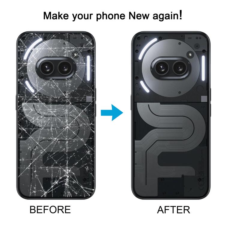 For Nothing Phone 2a Plus Original Transparent Back Cover with Camera Lens Cover(White) - For Nothing by buy2fix | Online Shopping UK | buy2fix