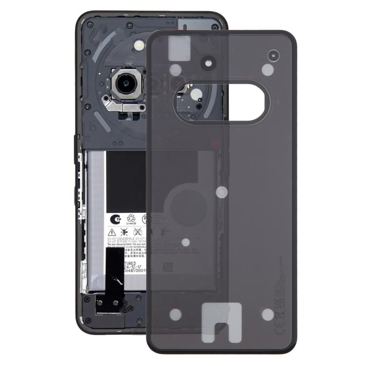 For Nothing Phone 3a Original Transparent Back Cover(Black) - For Nothing by buy2fix | Online Shopping UK | buy2fix