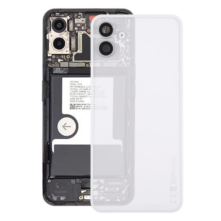 For Nothing Phone 1 Original Transparent Back Cover with Camera Lens Cover(White) - For Nothing by buy2fix | Online Shopping UK | buy2fix