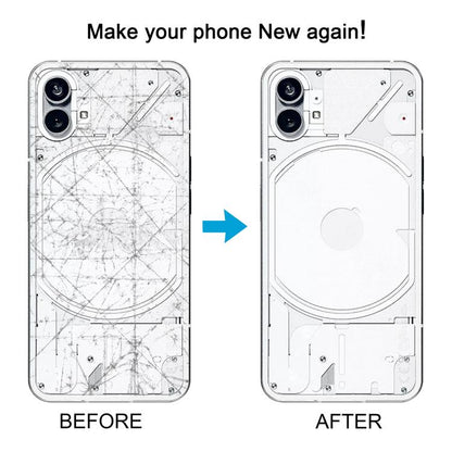 For Nothing Phone 1 Original Transparent Back Cover with Camera Lens Cover(White) - For Nothing by buy2fix | Online Shopping UK | buy2fix
