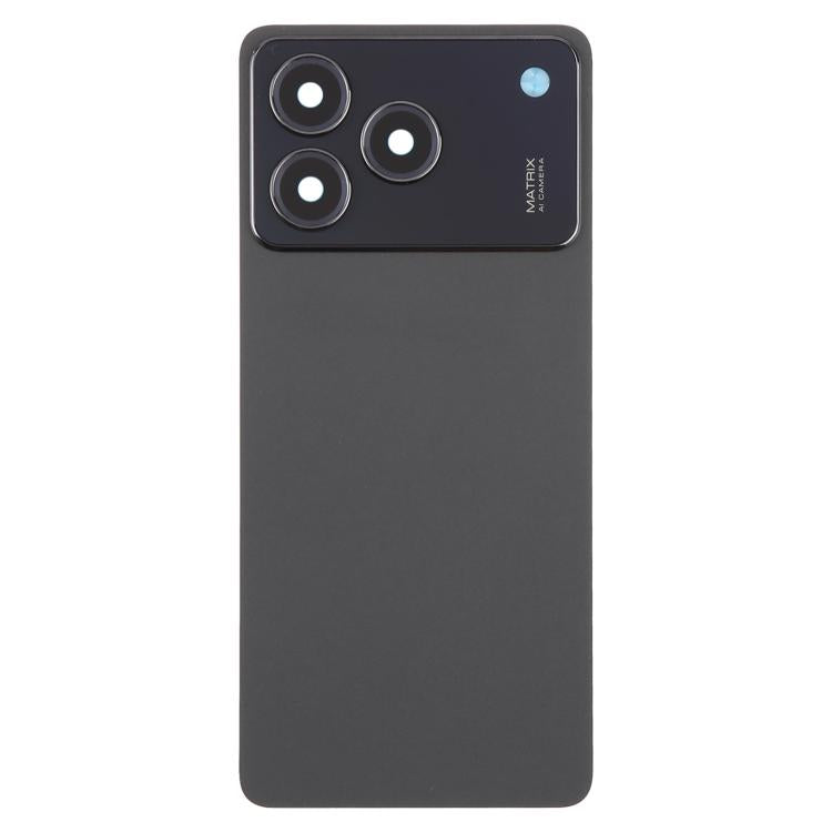 For ZTE Blade A76 4G Plastic Back Cover with Camera Lens Cover(Black) - Back Cover by buy2fix | Online Shopping UK | buy2fix