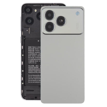 For ZTE Blade A76 4G Plastic Back Cover with Camera Lens Cover(Gray) - Back Cover by buy2fix | Online Shopping UK | buy2fix