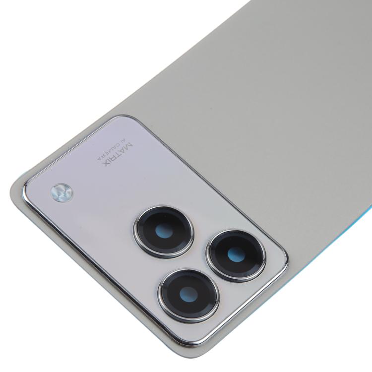 For ZTE Blade A76 4G Plastic Back Cover with Camera Lens Cover(Gray) - Back Cover by buy2fix | Online Shopping UK | buy2fix