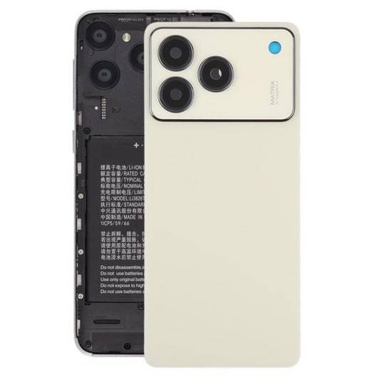 For ZTE Blade A76 4G Plastic Back Cover with Camera Lens Cover(Gold) - Back Cover by buy2fix | Online Shopping UK | buy2fix