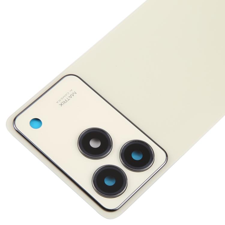 For ZTE Blade A76 4G Plastic Back Cover with Camera Lens Cover(Gold) - Back Cover by buy2fix | Online Shopping UK | buy2fix