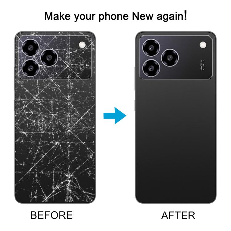 For ZTE Blade A76 4G Plastic Back Cover with Camera Lens Cover(Gray) - Back Cover by buy2fix | Online Shopping UK | buy2fix