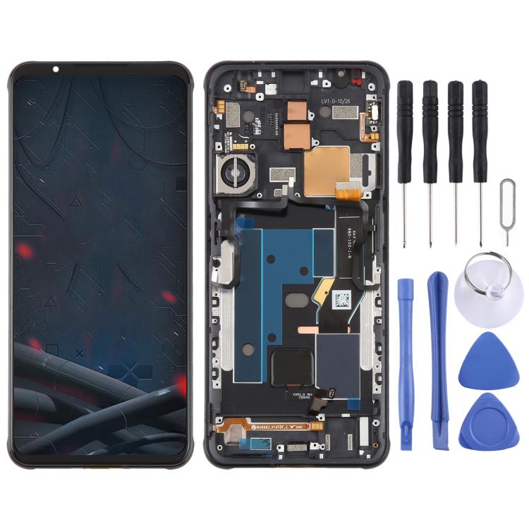 For ZTE nubia RedMagic 6s Pro NX669S Original LCD Screen Digitizer Full Assembly with Frame (Black) - For ZTE by buy2fix | Online Shopping UK | buy2fix