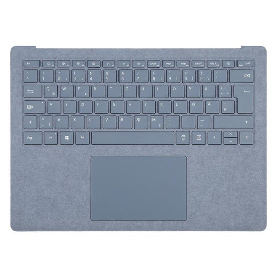 For Microsoft Surface Laptop 4 13.5 inch UK German Keyboard with C Shell / Touchpad (Blue)